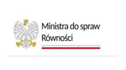 Na zdjęciu znajduje się logo Ministry do Spraw Równości.