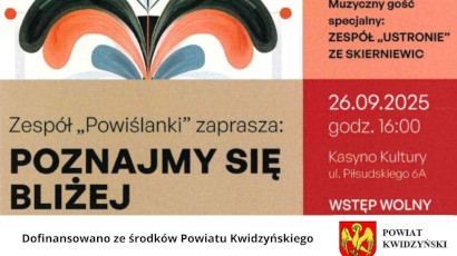 Na zdjęciu widać informacje na temat wydarzenia.