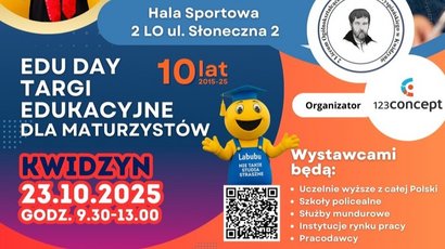 Plakat informacyjny do treści artykułu, przedstawia miejsce, nazwę, datę wydarzenia, organizatorów oraz związane z nim zagadnienia.