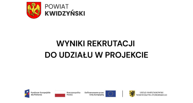 Plakat informujący o zakończeniu rekrutacji do projektu współfinasowanego ze środków Unii Europejskiej. 
