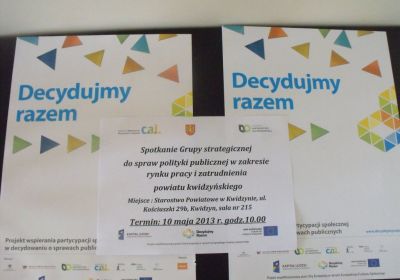 Spotkanie Grupy strategicznej do spraw polityki publicznej w zakresie rynku pracy i zatrudnienia powiatu kwidzyńskiego