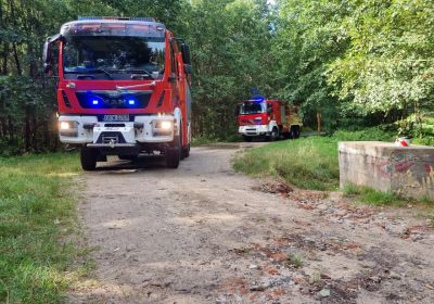 Ćwiczenia strażaków w Leśnictwie Miłosna