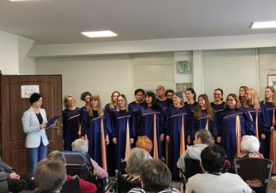 Chór Grace Gospel Choir wystąpił w Domu Pomocy Społecznej w Kwidzynie