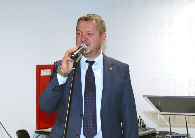 wystąpienie Tomasza Frejnagiela – starosty kwidzyńskiego podczas konferencji