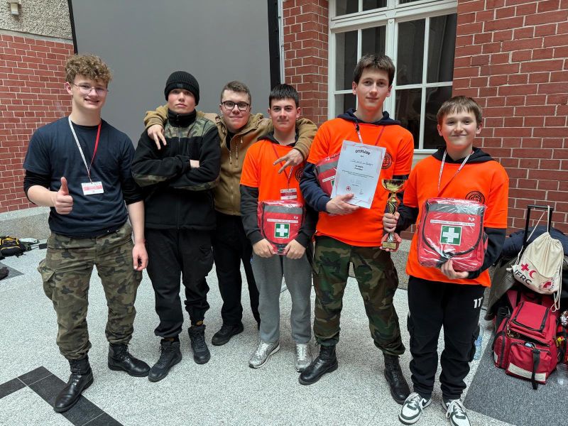 drużyna SP 6 w Kwidzynie reprezentująca powiat kwidzyński 