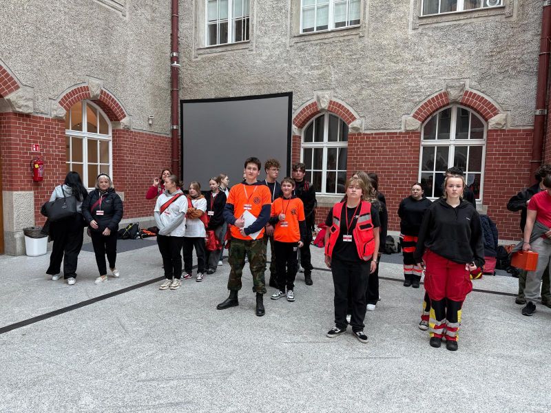 drużyna SP 6 w Kwidzynie reprezentująca powiat kwidzyński 