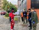 zmagania w trakcie okręgowego etapu Mistrzostw Pierwszej Pomocy PCK w Gdańsku