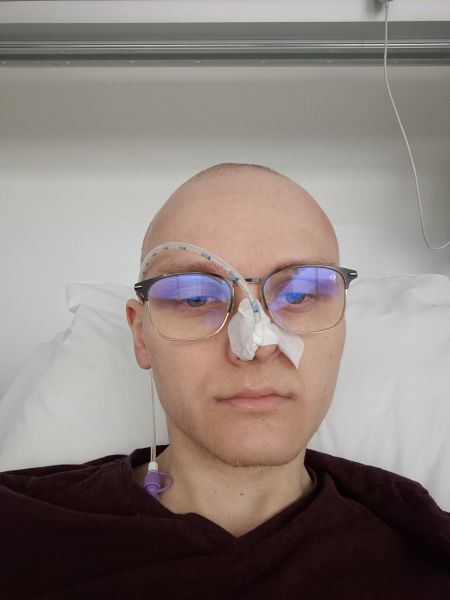 23-letni Jakub z Prabut, który potrzebuje przeszczepu szpiku kostnego.