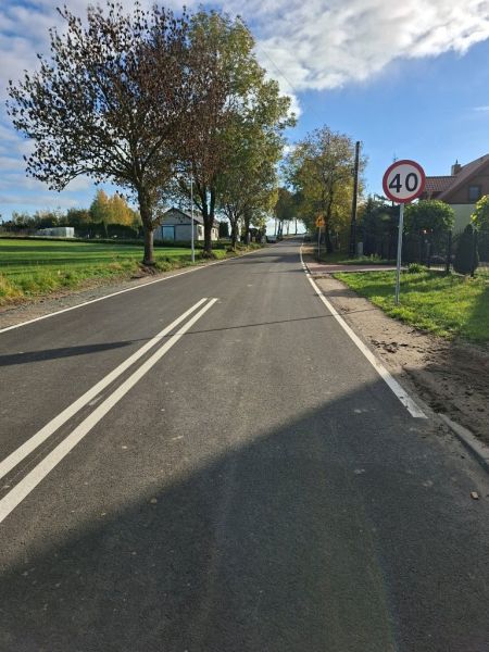 Droga nr 3206G po przebudowie, odc. nr 6