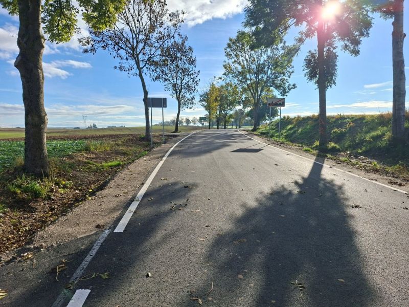 Droga nr 3206G po przebudowie, odc. nr 7