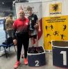 Zawodnik Kwidzyńskiego Klubu Lekkoatletycznego Rodło, po zakończonym biegu